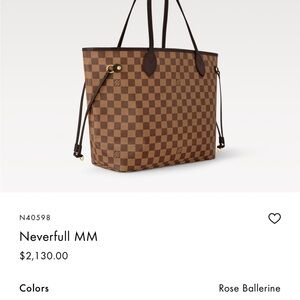 Authentic Neverfull MM